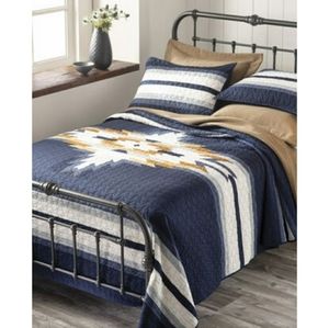 Pendleton Chief Star King Sz Quilt Set